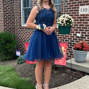 Blue semi formal dress